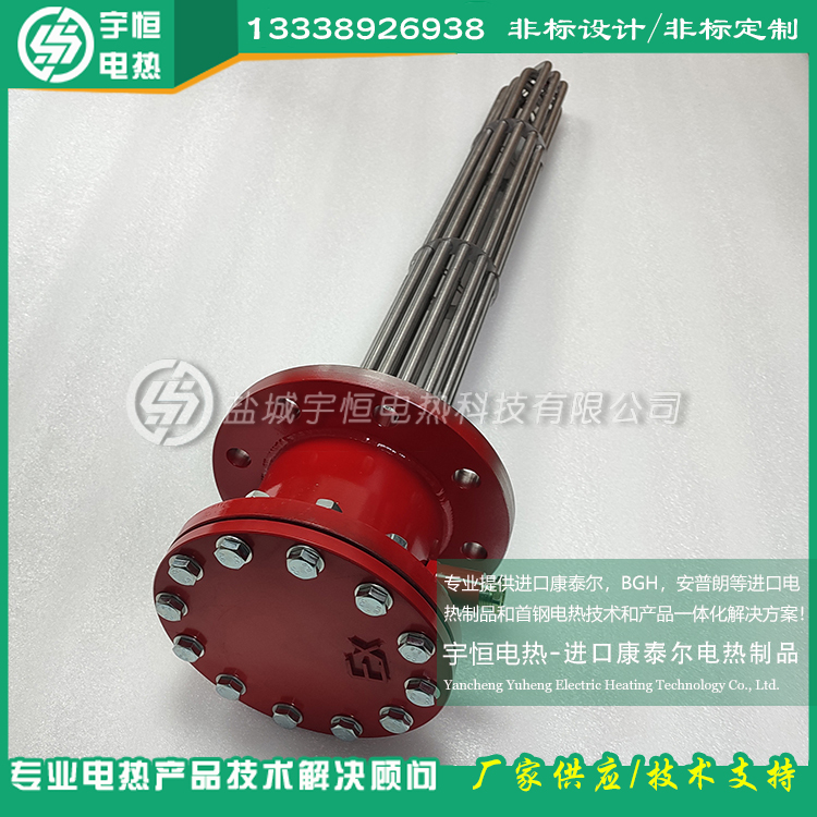 燃气尾气焚烧炉用高温防爆法兰加热器